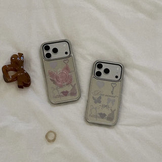 Lovely Dots iPhone Silver Mirror Bumper Case