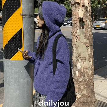 Brolly Wool Boucle Hooded Knit