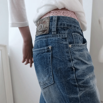 Pony Lace Sagging Cotton Shorts