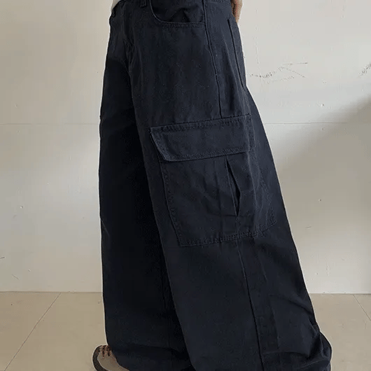 Tanidi Cotton Elastic Waist Cargo Pants