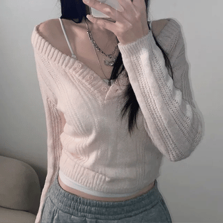 strawberry milk knit