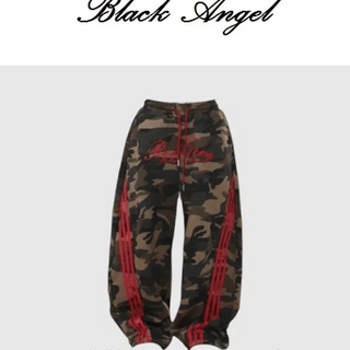 fur side cross pants