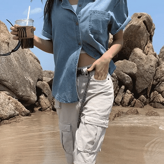 Fomi Denim Short Sleeve Shirt