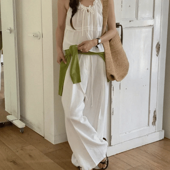 Kirby Linen Elastic Waist Slacks
