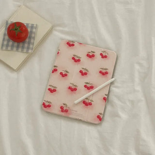 Blur Cherry iPad Pro Air 13 11 Clear Detachable Cover Case
