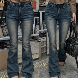Mock Bootcut Denim Pants