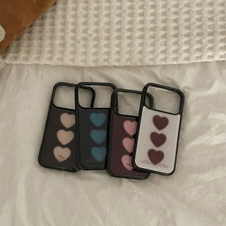 hazy hearts iPhone 18 Galaxy MagSafe Black Bumper Case