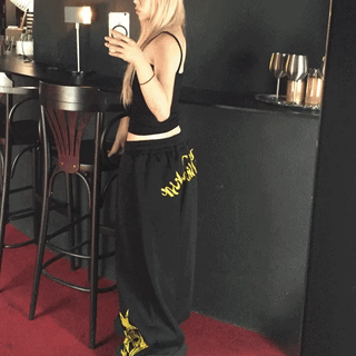 chrome lettering sweatpants