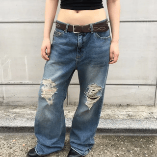 Two-Buckle Square Belt