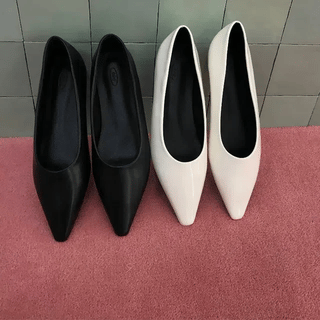 Polka Square Midi Heels