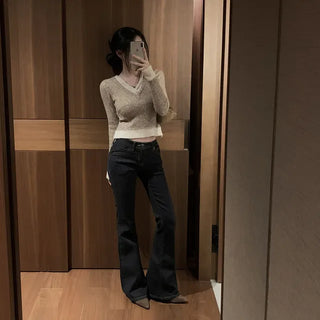 Hardy Low-Rise Raw Denim Non-Fade Bootcut