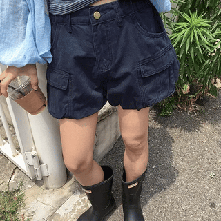 Kaze Vintage Cargo Pumpkin Balloon Shorts