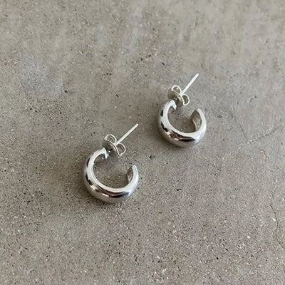 Marit Silver Ring Earrings
