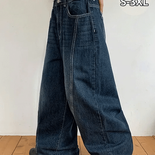 G-Dew Cut Denim Wide Pants