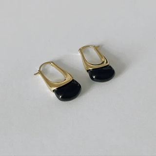 Medi Onyx Ring Earrings