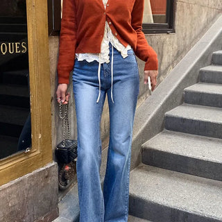 Step bootcut denim