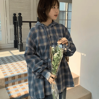 Heteki Over Check Hoodie