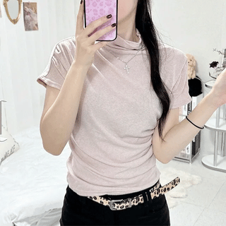 Lulu Pleated Short Sleeve T-shirt