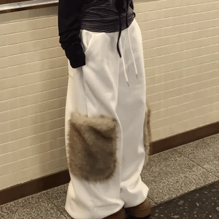 back-painting face pants
