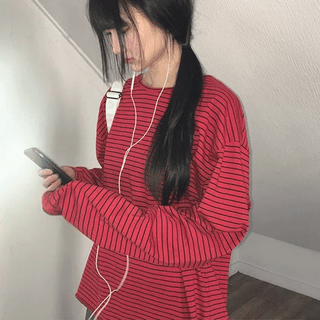Kaoli Striped Long Sleeve Tee