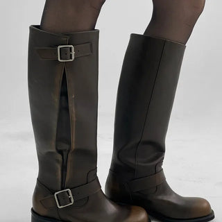 Shirred Wide Boots