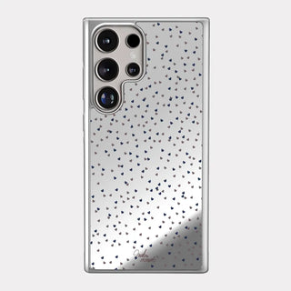 Heart Drizzle iPhone Silver Mirror Bumper Case