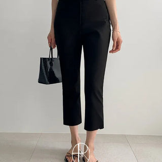 Nutri Stretch Slit Capri Pants