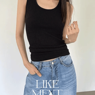 Clue Coverup Basic Ribbed Sleeveless