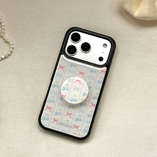 Ribbon Stripe iPhone 18 Pro Galaxy MagSafe Black Bumper Case