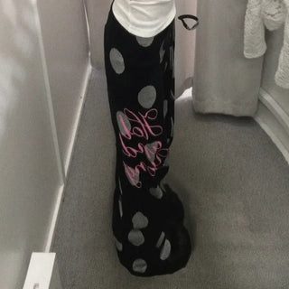 knee ribbon jogger pants