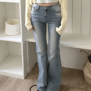 Keda Low-Waist Bootcut Denim Pants