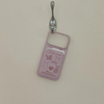 Lovely Dots MagSafe Card Slot Wallet Pocket Case