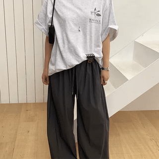 Matthew Back Print Loose Fit Short Sleeve Tshirt