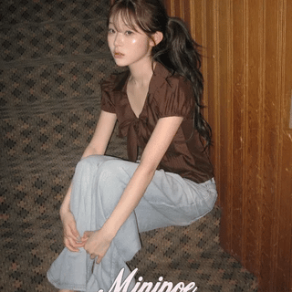Kuro Ribbon Blouse