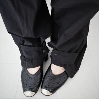 Snap Volume Nylon Pants