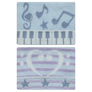 Reversible music note knit hat