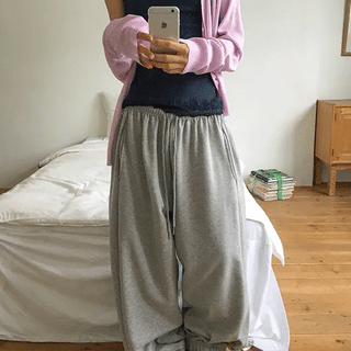 Sawa Summer Modal Wide Elastic Banding Jogger Pants