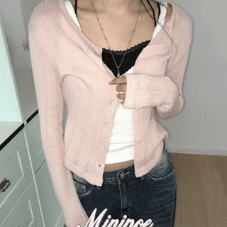 As-Button Cardigan