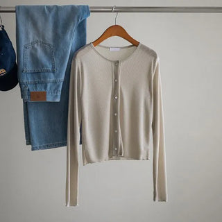 Teeth Raglan VNeck Cardigan