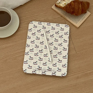 Rocking Horse iPad Pro Air 13 11 Clear Separable Cover Case