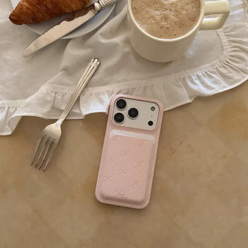 Sugar Ribbon MagSafe Card Slot Wallet Pocket Case