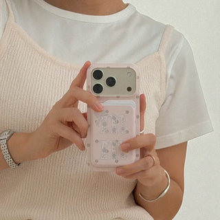 [mm] Rosy Lace MagSafe Card Slot Wallet Pocket Case