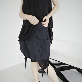 Rear balloon skirt