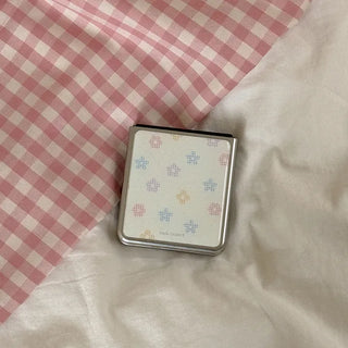 flower gingham Galaxy Z-flip fold 8 MagSafe Silver Bumper Case