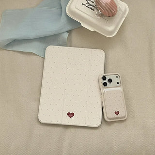 Cozy Sugar Dots iPad Pro Air 13 11 Clear Separable Cover Case
