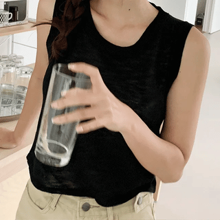 Yoplait Summer VNeck Sleeveless Knit