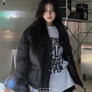 Loen High-Neck Oversized Pocket Padded Jacket