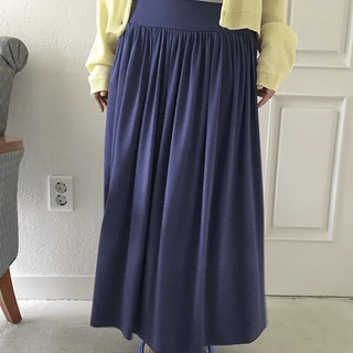 Basta Shirred Elastic Long Skirt