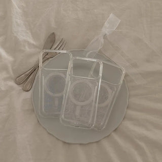Holiday Table MagSafe Clear Jelly Hard Phone Case for iPhone 17 Pro