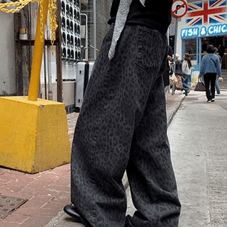 Innerscent Leopard Wide Cotton Pants